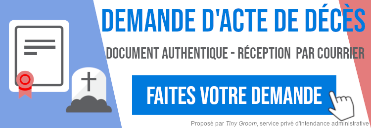 demande acte décès